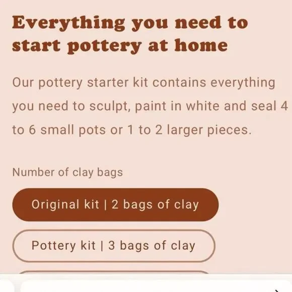 Club Terracotta DIY Original Pottery Kit Box Home Decor Art & Craft Set - Picture 2 of 15